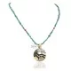 12kt Gold Filled and .925 Sterling Silver Handmade Wolf Certified Authentic Navajo Turquoise Coral Native American Necklace 24420-5-15336 12kt Gold Filled and .925 Sterling Silver Handmade Wolf Certified Authentic Navajo Turquoise Coral Native American Necklace 24420-5-15336