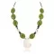.925 Sterling Silver Certified Authentic Navajo White Howlite Gaspeite Hematite Native American Necklace 750230-7