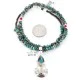 Vintage Style OLD Buffalo Coin Certified Authentic Navajo .925 Sterling Silver Turquoise Native American Necklace 390747398141