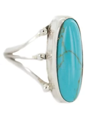 .925 Sterling Silver Navajo Certified Authentic Handmade Natural Turquoise Native American Ring size 8 1/2 96004-8 .925 Sterling Silver Navajo Certified Authentic Handmade Natural Turquoise Native American Ring size 8 1/2 96004-8
