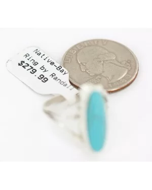 .925 Sterling Silver Navajo Certified Authentic Handmade Natural Turquoise Native American Ring size 9 96004-4 .925 Sterling Silver Navajo Certified Authentic Handmade Natural Turquoise Native American Ring size 9 96004-4