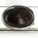 Handmade Certified Authentic Navajo .925 Sterling Silver Natural Tigers Eye Native American Money Clip 1227