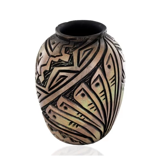 $200 Handmade Certified Authentic Navajo Holbrook Native American Pottery 102492-4
