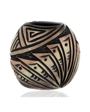 Handmade Certified Authentic Navajo Holbrook Native American Pottery 102493-1 Handmade Certified Authentic Navajo Holbrook Native American Pottery 102493-1