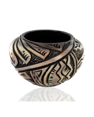 Handmade Certified Authentic Navajo Holbrook Native American Pottery 102493-6 Handmade Certified Authentic Navajo Holbrook Native American Pottery 102493-6