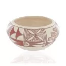 $150 Handmade Handpainted Certified Authentic Hopi R.Tsinnij Keams Canyon Native American Pottery 102494-10