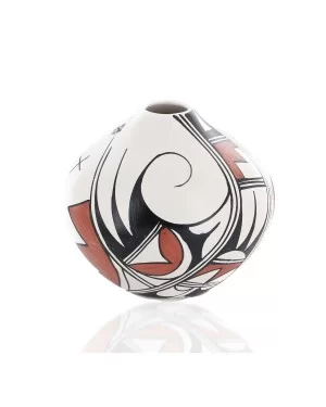 $300 Handmade Handpainted Certified Authentic Hopi R.Tsinnij Keams Canyon Native American Pottery 102494 $300 Handmade Handpainted Certified Authentic Hopi R.Tsinnij Keams Canyon Native American Pottery 102494