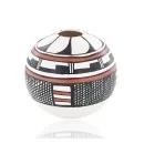$200 Handmade Handpainted Certified Authentic Hopi R.Tsinnij Keams Canyon Native American Pottery 2 102494-6