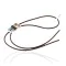Handmade Navajo .925 Sterling Silver Turquoise Black Onyx Jasper Mother of Pearl Bolo Tie 1206-1