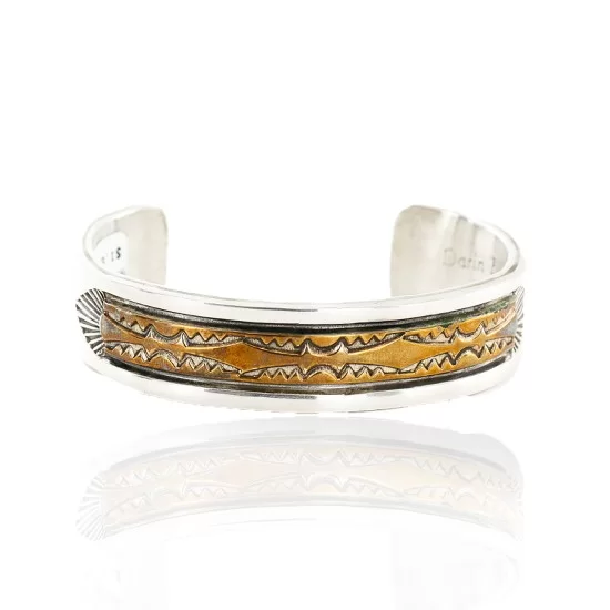 Darin Bill Bracelet Navajo Silver Gold Filled