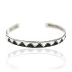 .925 Sterling Silver Handmade Mountain Certified Authentic Navajo Native American Bracelet 12534