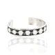 .925 Sterling Silver Handmade Certified Authentic Navajo Native American Bracelet 12536