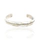 Handmade Certified Authentic Navajo .925 Sterling Silver Native American Bracelet 12538-2