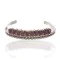 Handmade Certified Authentic Petit Point Zuni .925 Sterling Silver Natural Sugilite Native American Bracelet 12604