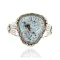 Handmade Certified Authentic Navajo .925 Sterling Silver Natural Spiderweb Turquoise Native American Bracelet 12675
