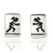 Handmade Kachina Certified Authentic Hopi .925 Sterling Silver Stud Native American Earrings 12854-8