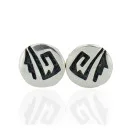 Handmade Certified Authentic Hopi .925 Sterling Silver Stud Native American Earrings 5 12855-7