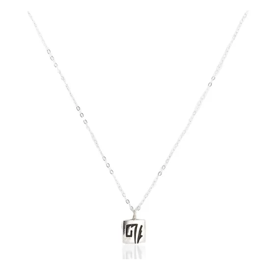 Handmade Certified Authentic Hopi .925 Sterling Silver Pendant Native American Necklace 12859 Handmade Certified Authentic Hopi .925 Sterling Silver Pendant Native American Necklace 12859