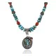 Handmade Certified Authentic Mae Peshlakei Navajo .925 Sterling Silver Turquoise Native American Necklace 15014 Handmade Certified Authentic Mae Peshlakei Navajo .925 Sterling Silver Turquoise Native American Necklace 15014