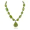Certified Authentic Navajo .925 Sterling Silver Composite Gaspeite Native American Necklace 15341-29