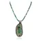 Large Handmade Certified Authentic Navajo .925 Sterling Silver Turquoise Native American Necklace 15753
