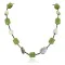 Certified Authentic Navajo .925 Sterling Silver Natural Jasper and Composite Gaspeite Native American Necklace 16087