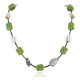 Certified Authentic Navajo .925 Sterling Silver Natural Jasper and Composite Gaspeite Native American Necklace 16087 Certified Authentic Navajo .925 Sterling Silver Natural Jasper and Composite Gaspeite Native American Necklace 16087