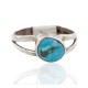 Rare 925 Sterling Silver Handmade Certified Authentic Navajo Natural Turquoise Native American Ring  16803-0000