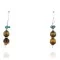 Certified Authentic Navajo .925 Sterling Silver Hooks Natural Turquoise and Tigers Eye Native American Earrings 18068-2-2 Certified Authentic Navajo .925 Sterling Silver Hooks Natural Turquoise and Tigers Eye Native American Earrings 18068-2-2