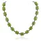 Certified Authentic Navajo .925 Sterling Silver Composite Gaspeite Native American Necklace 18072-11