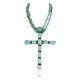 Handmade Certified Authentic Cross Navajo .925 Sterling Silver Turquoise Native American Necklace 24111 Handmade Certified Authentic Cross Navajo .925 Sterling Silver Turquoise Native American Necklace 24111