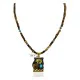 12kt Gold Filled And .925 Sterling Silver Handmade Bear Wave Certified Authentic Navajo Natural Turquoise and Tigers Eye Native American Necklace 24146 12kt Gold Filled And .925 Sterling Silver Handmade Bear Wave Certified Authentic Navajo Natural Turquoise and Tigers Eye Native American Necklace 24146