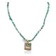 12kt Gold Filled .925 Sterling Silver Horse Handmade Certified Authentic Navajo Natural Turquoise Hematite Native American Necklace 24252-2-15875-31