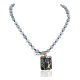 Certified Authentic 12kt Gold Filled and .925 Sterling Silver Handmade Flower Natural Turquoise Lapis Agate Native American Necklace 24301-16033 Certified Authentic 12kt Gold Filled and .925 Sterling Silver Handmade Flower Natural Turquoise Lapis Agate Native American Necklace 24301-16033