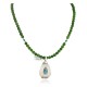 .925 Sterling Silver Handmade Certified Authentic Natural Turquoise Green Quartz Native American Necklace 24337-16076-13 .925 Sterling Silver Handmade Certified Authentic Natural Turquoise Green Quartz Native American Necklace 24337-16076-13