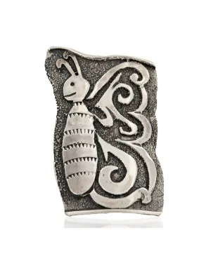 Certified Authentic Butterfly Navajo .925 Sterling Silver Native American Pin Pendant 24402 Certified Authentic Butterfly Navajo .925 Sterling Silver Native American Pin Pendant 24402