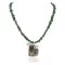 Certified Authentic 12kt Gold Filled and .925 Sterling Silver Handmade Gecko Natural Turquoise Native American Necklace 24422-6-16065-6