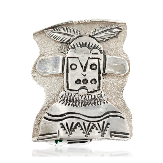 Certified Authentic Navajo .925 Sterling Silver Native American Pin Pendant 24422-7 Certified Authentic Navajo .925 Sterling Silver Native American Pin Pendant 24422-7