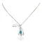Certified Authentic .925 Sterling Silver Handmade Navajo Natural Turquoise Native American Necklace 24423-2