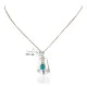 Certified Authentic .925 Sterling Silver Handmade Navajo Natural Turquoise Native American Necklace 24423-2