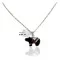 Certified Authentic Bear Navajo .925 Sterling Silver Inlay Natural Turquoise Spiny Oyster Black Onyx Native American Necklace 24423-201