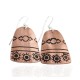 Handmade Certified Authentic Navajo Pure Copper Dangle Native American Earrings 1 24436-3 Handmade Certified Authentic Navajo Pure Copper Dangle Native American Earrings 1 24436-3