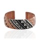 Handmade Certified Authentic Navajo .925 Sterling Silver and Pure Copper Native American Bracelet 24440-3 Handmade Certified Authentic Navajo .925 Sterling Silver and Pure Copper Native American Bracelet 24440-3