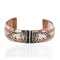 Handmade Certified Authentic Horse Navajo .925 Sterling Silver and Pure Copper Native American Bracelet 24442-1