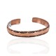 Handmade Certified Authentic Navajo Pure Copper Native American Bracelet 24450-2