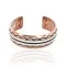 Handmade Certified Authentic Navajo Pure .925 Sterling Silver and Copper Native American Bracelet 24452-2