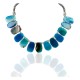 Certified Authentic Navajo Nickel Dyed Quartz Hematite Native American Necklace 25321-1 Certified Authentic Navajo Nickel Dyed Quartz Hematite Native American Necklace 25321-1