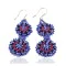 Certified Authentic Handmade Beaded Navajo Native American Dangle Earrings  27179