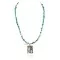 12kt Gold Filled and .925 Sterling Silver Handmade Rose Certified Authentic Navajo Turquoise Native American Necklace 371007017698