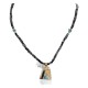Arrow 12kt Gold Filled and .925 Sterling Silver Handmade Certified Authentic Navajo Natural Snowflake Obsidian Black Onyx and Turquoise Native American Necklace 740101-24-790101 Arrow 12kt Gold Filled and .925 Sterling Silver Handmade Certified Authentic Navajo Natural Snowflake Obsidian Black Onyx and Turquoise Native American Necklace 740101-24-790101